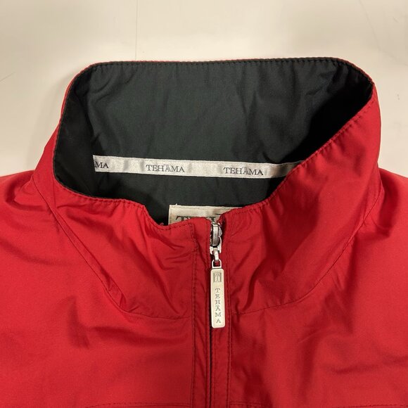 Tehama Nancy Haley Women Jacket Red Black Full Zip Embroidered Cessna Lined XL - Picture 5 of 10